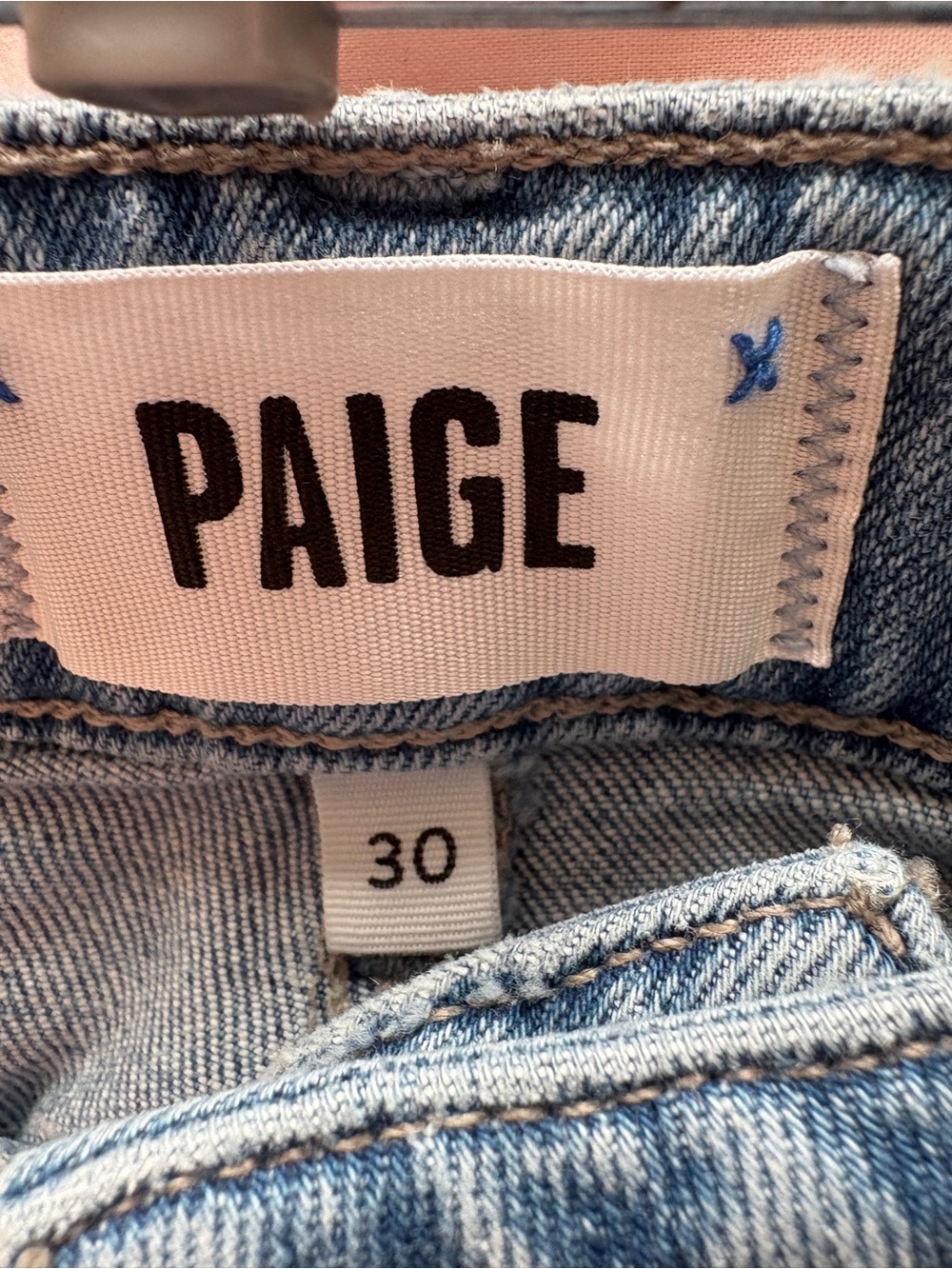 PAIGE Anessa sz 30 High Rise Ankle Wide Leg Jeans cropped Distressed - Picture 10 of 14